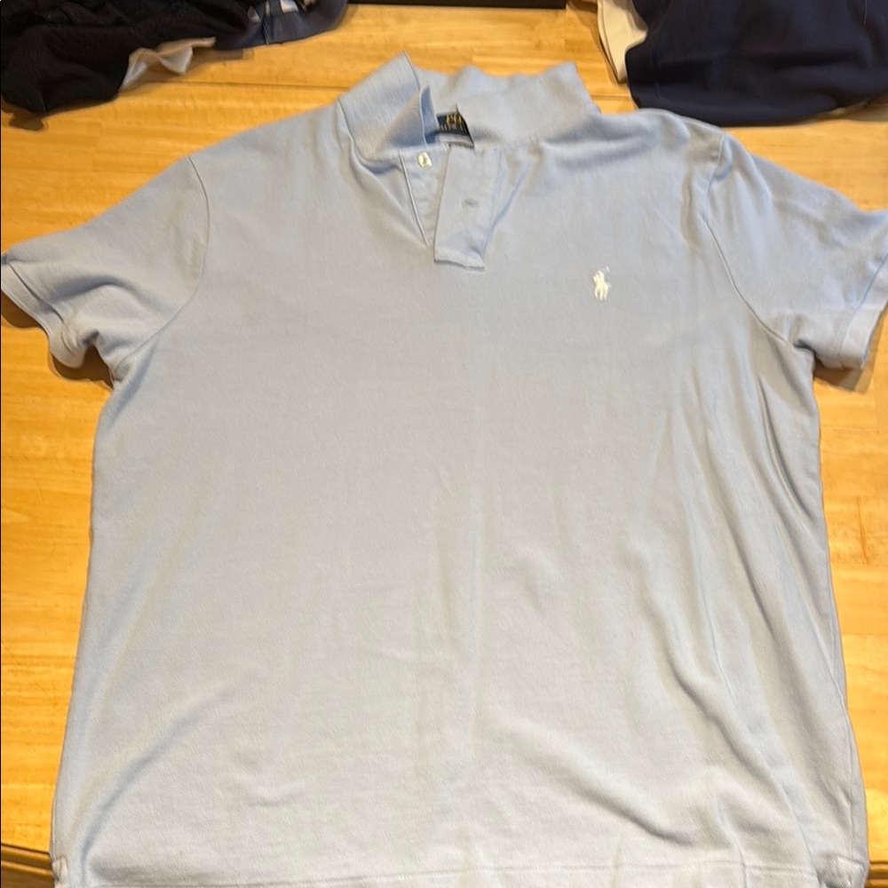 Polo by Ralph Lauren Men's Light Blue Polo Shirt